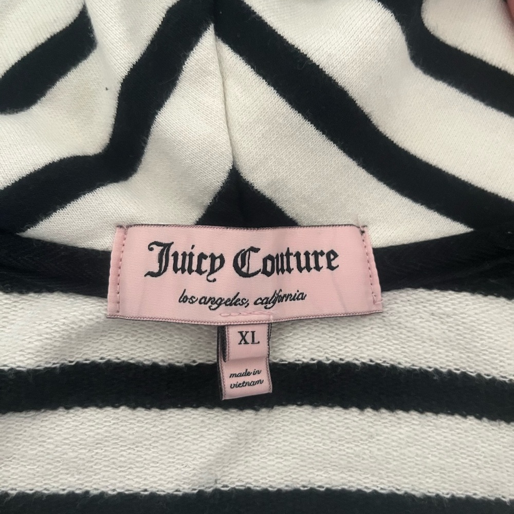 real y2k juicy couture striped zip up woman’s XL